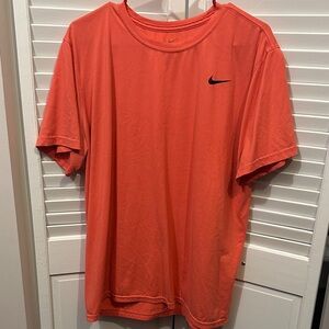 Nike Men's Bright Orange Short Sleeve Tee Dri-Fit Mens XL